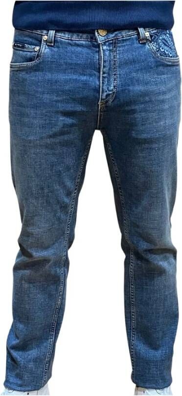 ETRO Slimfit-jeans Blauw Heren