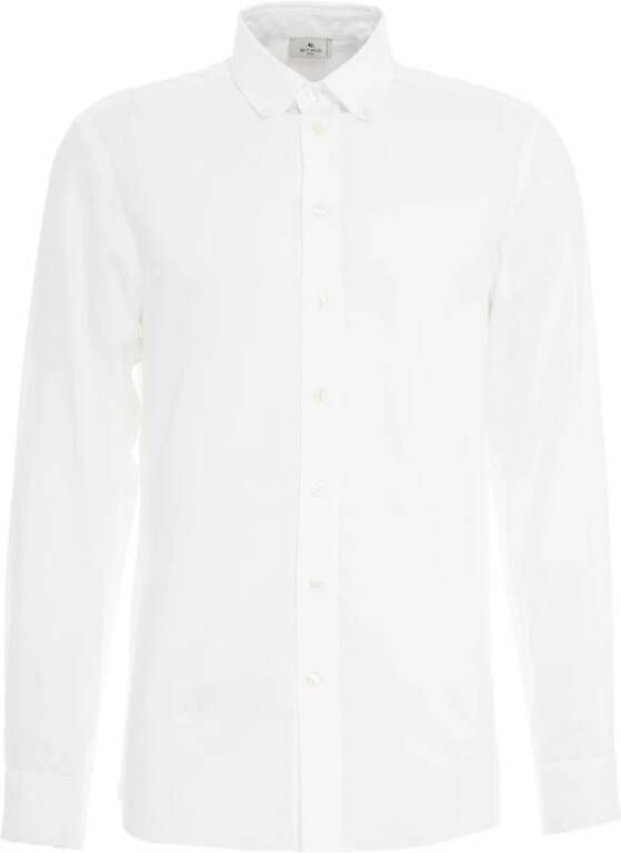 ETRO Stijlvol wit katoenen overhemd voor heren White Heren