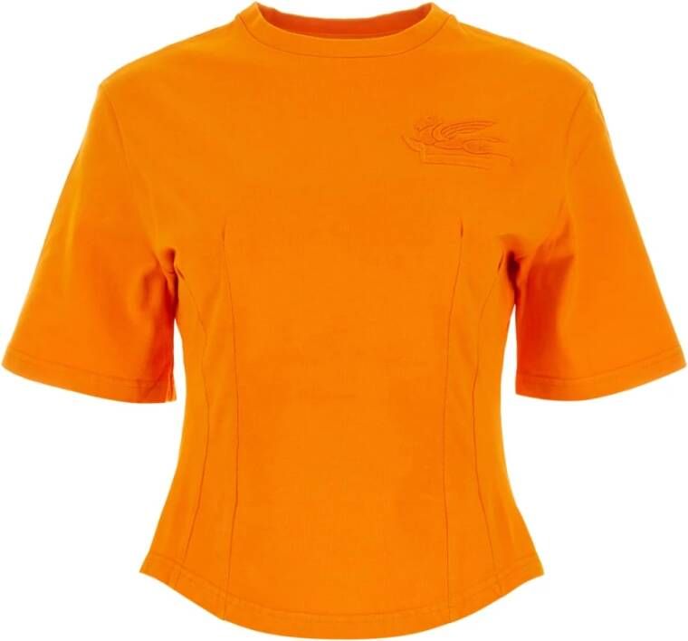 ETRO Stijlvolle T-Shirt voor Heren Oranje Dames