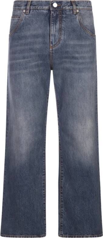 ETRO Straight Jeans Blauw Heren