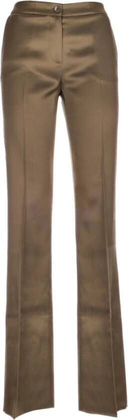 ETRO Hoge taille broek Regular fit Alle weersomstandigheden 54% wol 46% acetaat Green Dames