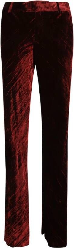 ETRO Straight Trousers Rood Dames