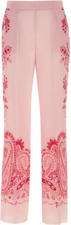 ETRO Straight Trousers Roze Dames
