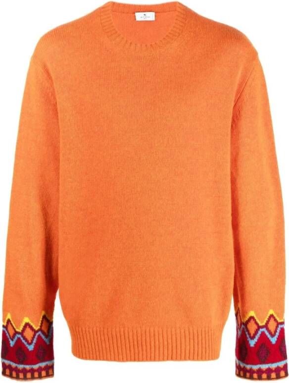 ETRO Sweatshirt Oranje Heren