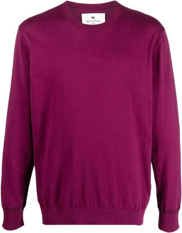 ETRO Sweatshirt Purple Heren