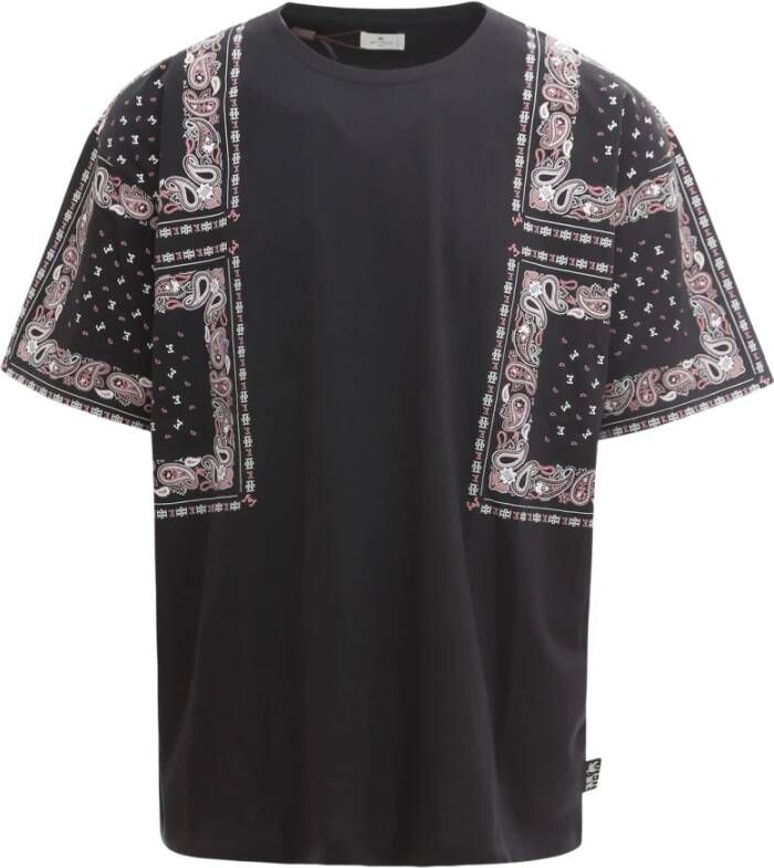 ETRO T-shirt 1Y6999186 Zwart Heren