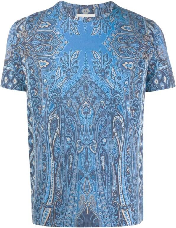 ETRO t-shirt Blauw Heren