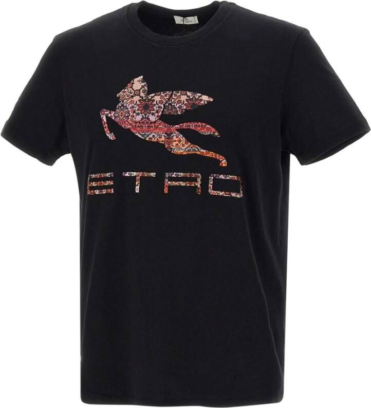 ETRO T-shirt Zwart Heren