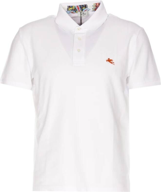 ETRO T-shirts and Polos White Wit Heren
