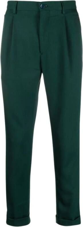 ETRO Taps toelopende broek Groen Heren