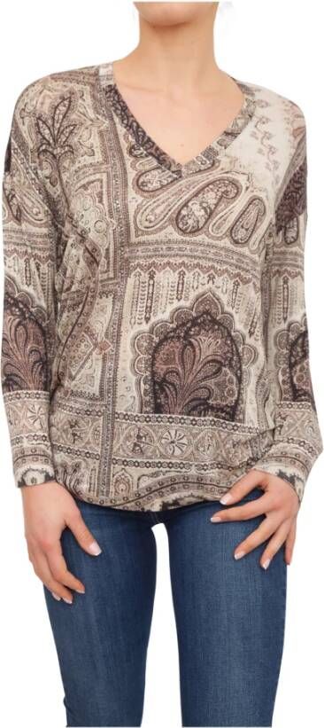 ETRO Tops met lange mouwen Beige Dames