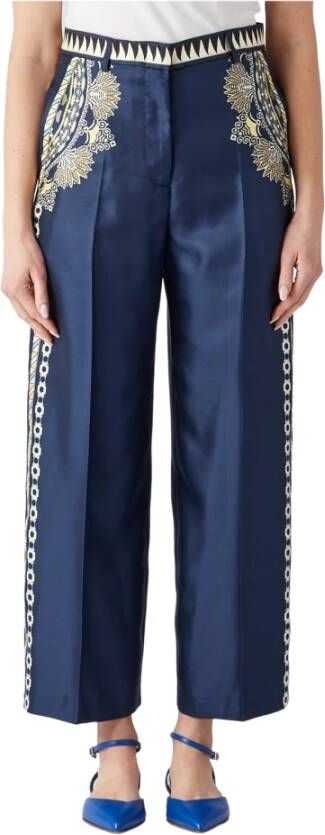 ETRO Trousers Blauw Dames