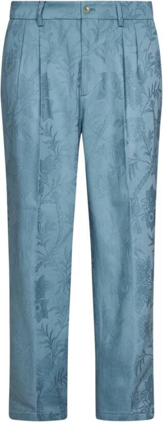 ETRO Trousers Blauw Heren