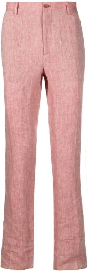 ETRO Trousers Pink Roze Heren