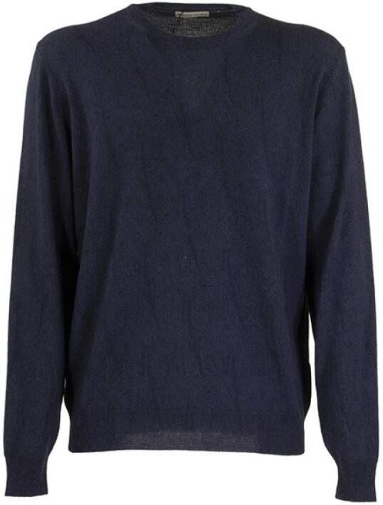 ETRO Truien met ronde hals Blauw Heren