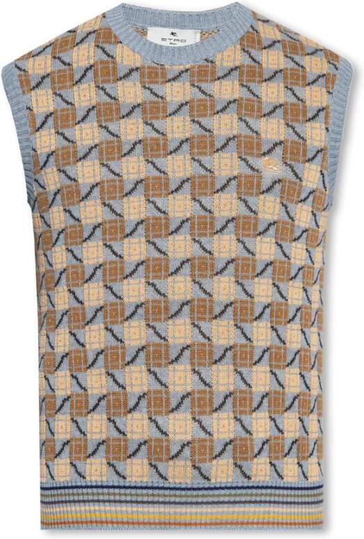 ETRO Vest met geometrisch patroon Meerkleurig Heren