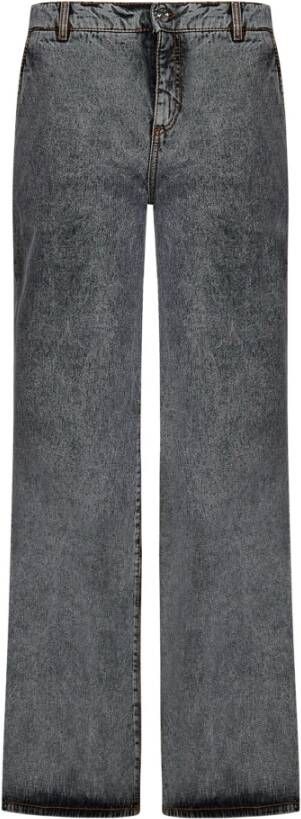 ETRO Vintage Grijze Wide-Leg Jeans Grijs Heren