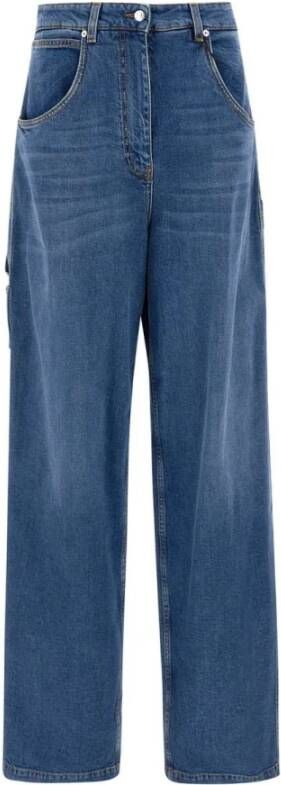 ETRO Wide Jeans Blauw Dames