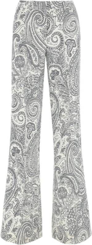 ETRO Wide Trousers Wit Dames