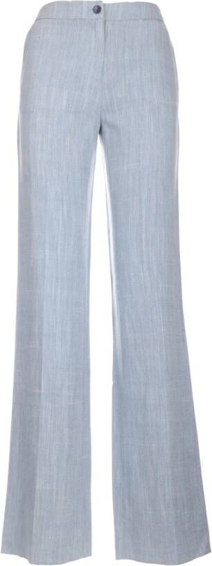 ETRO Regular Fit Broek voor Alle Weersomstandigheden Blauw Dames