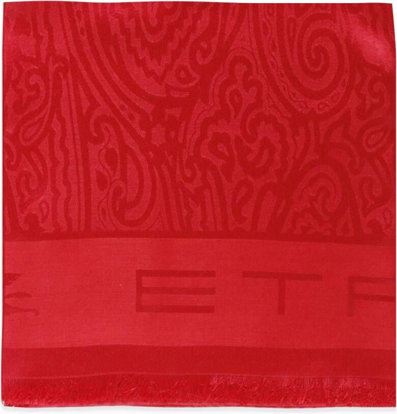 ETRO Winter Scarves Rood Dames