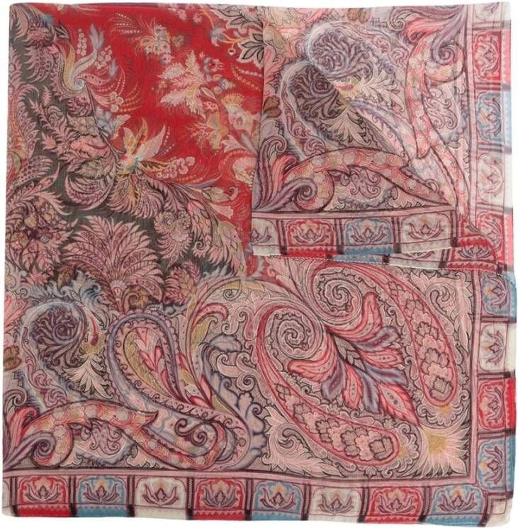 ETRO Winter Scarves Rood Dames