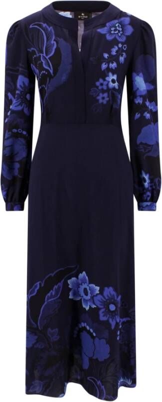 ETRO Women& Clothing Dress Blue Blauw Dames
