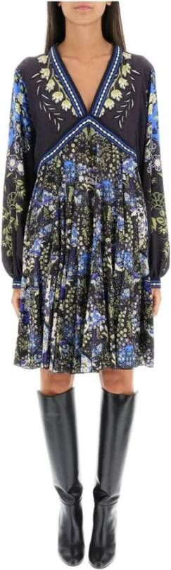 ETRO Bloemen zijden tuniek jurk Multicolor Dames