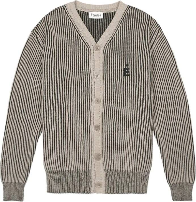 Études Boris Cardigan Patch Beige Mix Beige Heren