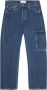 Études Denim Blue Washed Jeans met Gedraaide Stiksels Blauw Heren - Thumbnail 1