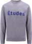 Études Grijze Sweatshirt met Logo Print Grijs Heren - Thumbnail 1