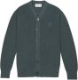 Études Groene Gebreide Cardigan met É Patch Groen Heren - Thumbnail 1