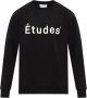 Études Zwarte Sweatshirt met Bedrukt Logo Black Heren - Thumbnail 1