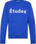Études Donkerblauwe Crewneck Sweatshirt met Logo Blue Heren - Thumbnail 1