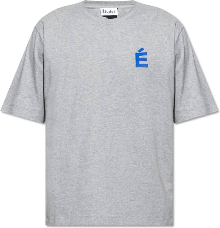 Études T-shirt met logo patch Grijs Heren