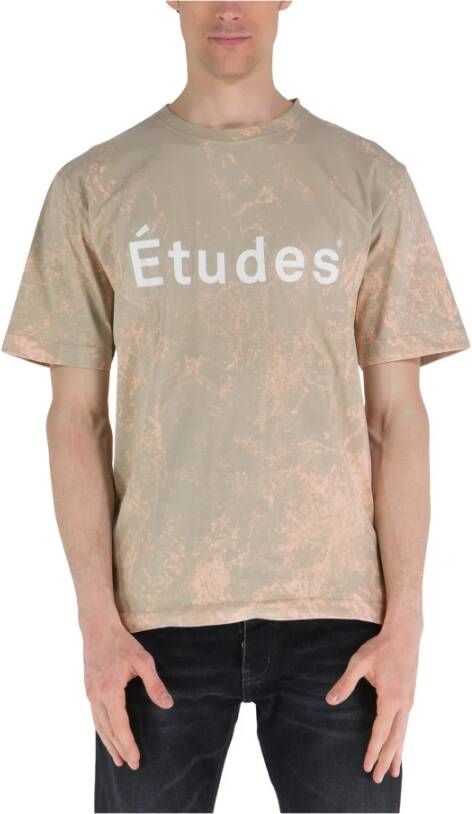 Études Etudes Wonder T-Shirt Bleach Beige E23Mm101A00897 Beige Heren