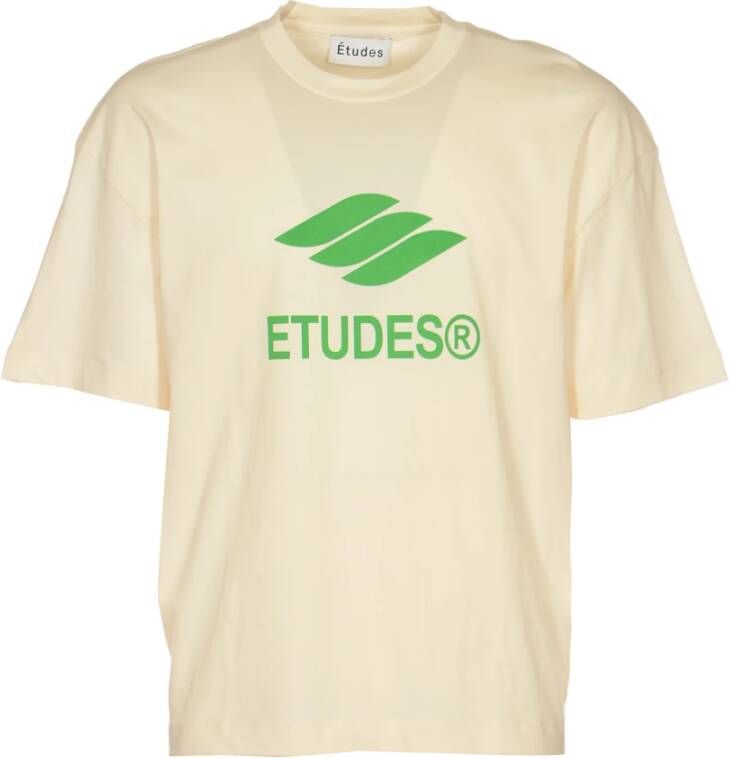 Études T-Shirts Beige Heren