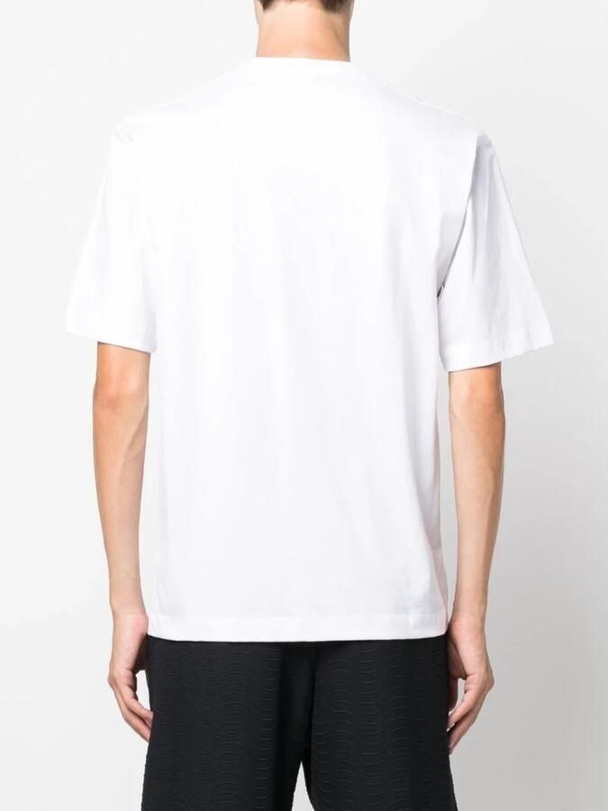 Études T-shirt met logo borduursel White Heren