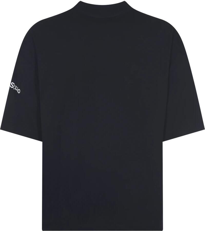 Études Zwarte T-shirts en Polos Black Heren