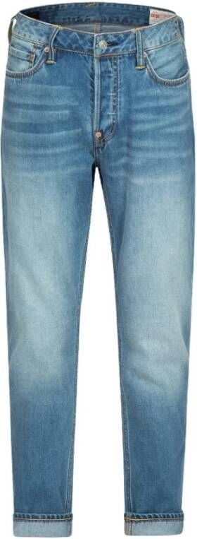 Evisu Straight Jeans Blauw Heren