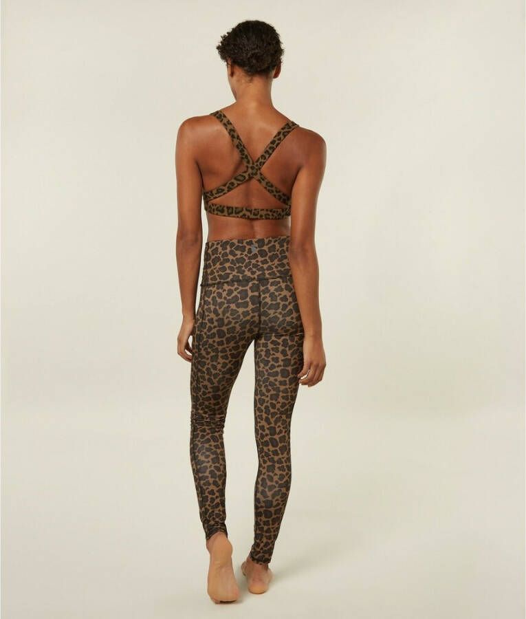 10Days Yoga -legging met luipaardprint Bruin Dames