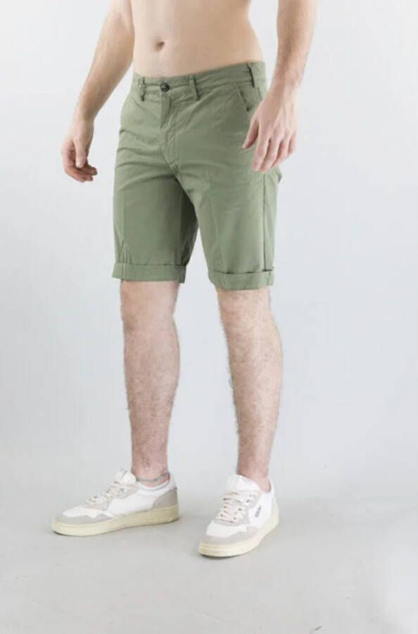 40Weft Bermuda Sergentbe_7031 W2359 Groen Heren
