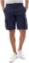 40Weft Cargo Bermuda Shorts Blue Heren - Thumbnail 2