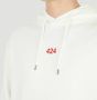 424 Logo borduurwerk sweatshirt met capuchon Wit Heren - Thumbnail 2