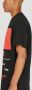 424 Zwart Print Tee met Rode en Witte Logo's Black Heren - Thumbnail 4