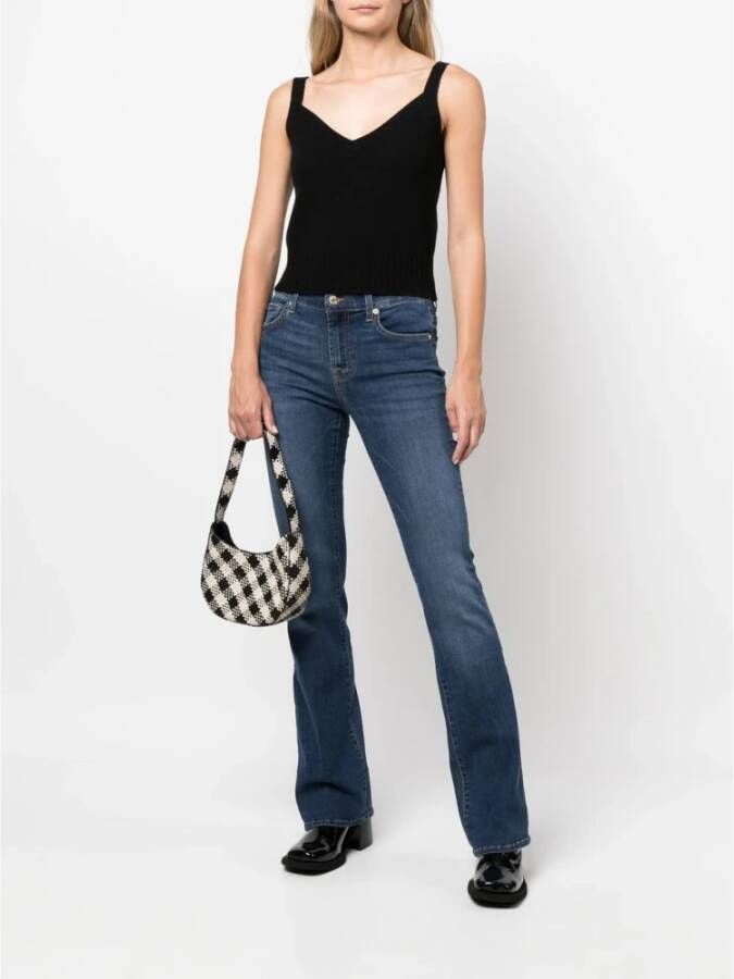 7 For All Mankind Flared Jeans Blauw Dames