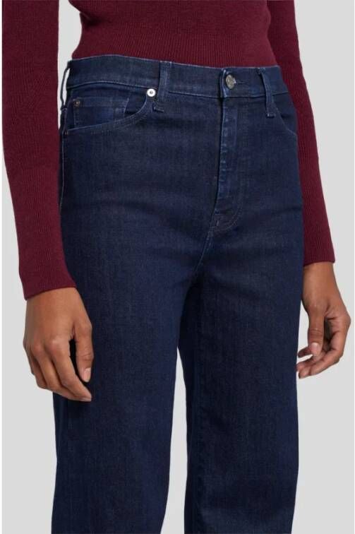 7 For All Mankind Lotta High Waist Flare Jeans Blauw Dames