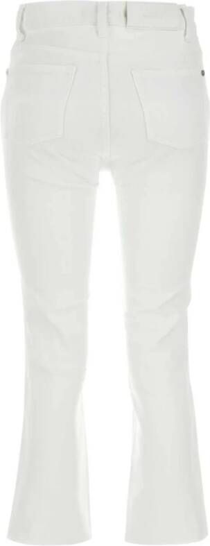 7 For All Mankind Slim-fit Trousers Wit Dames