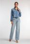 7 For All Mankind High waist wide leg jeans met stretch model 'Tess' - Thumbnail 3