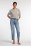 7 For All Mankind Straight Jeans Blauw Dames - Thumbnail 2